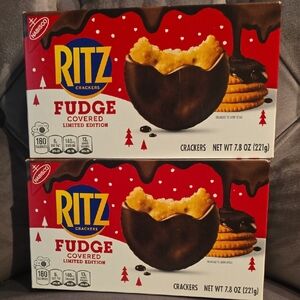 Ritz Fudge Covered Crackers - Limited Edition Set Of 2